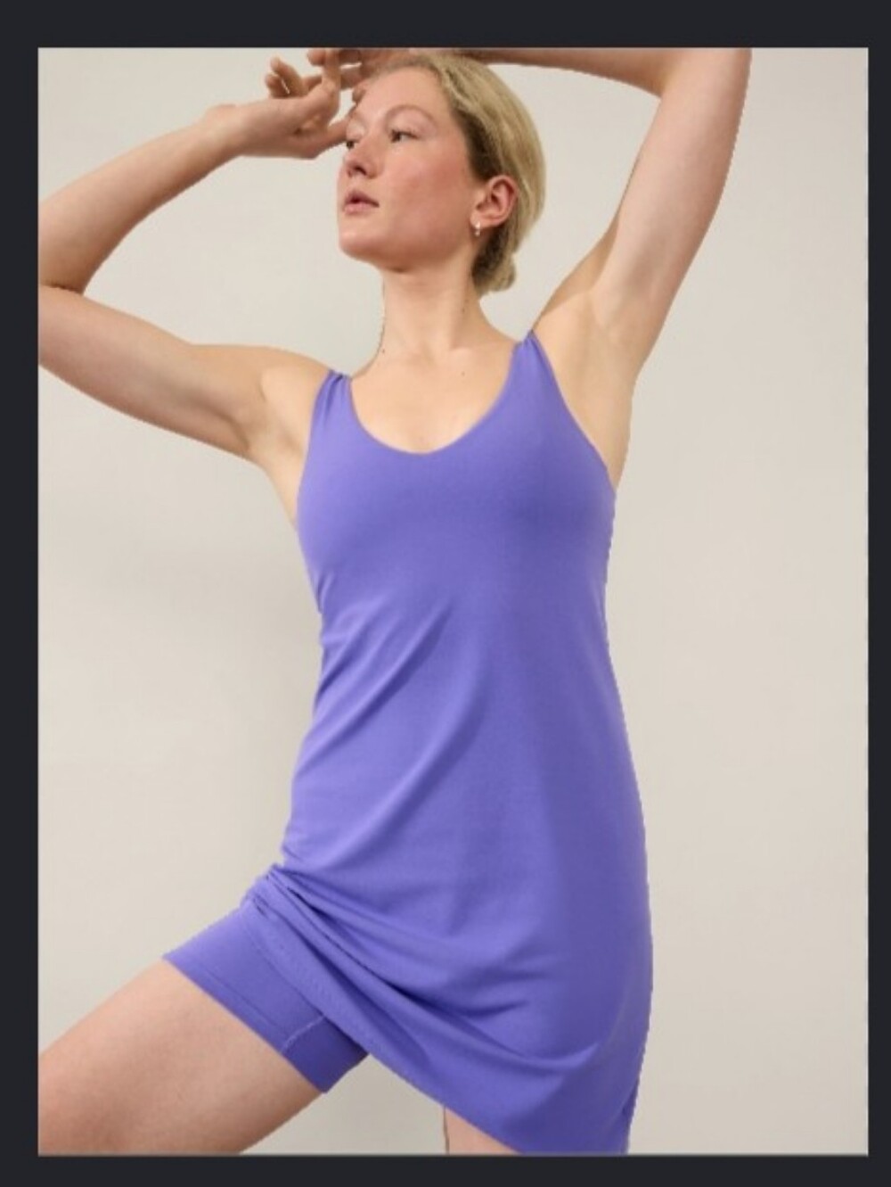 Athleta Purple Transcend Sleeveless Athletic Skort Dress Women's Size S Tall